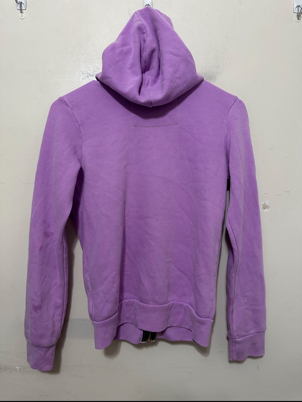 Aviator Nation Kids Size 12 Purple Rainbow Stripe Full Zip Hoodie Made in USA - Picture 6 of 14